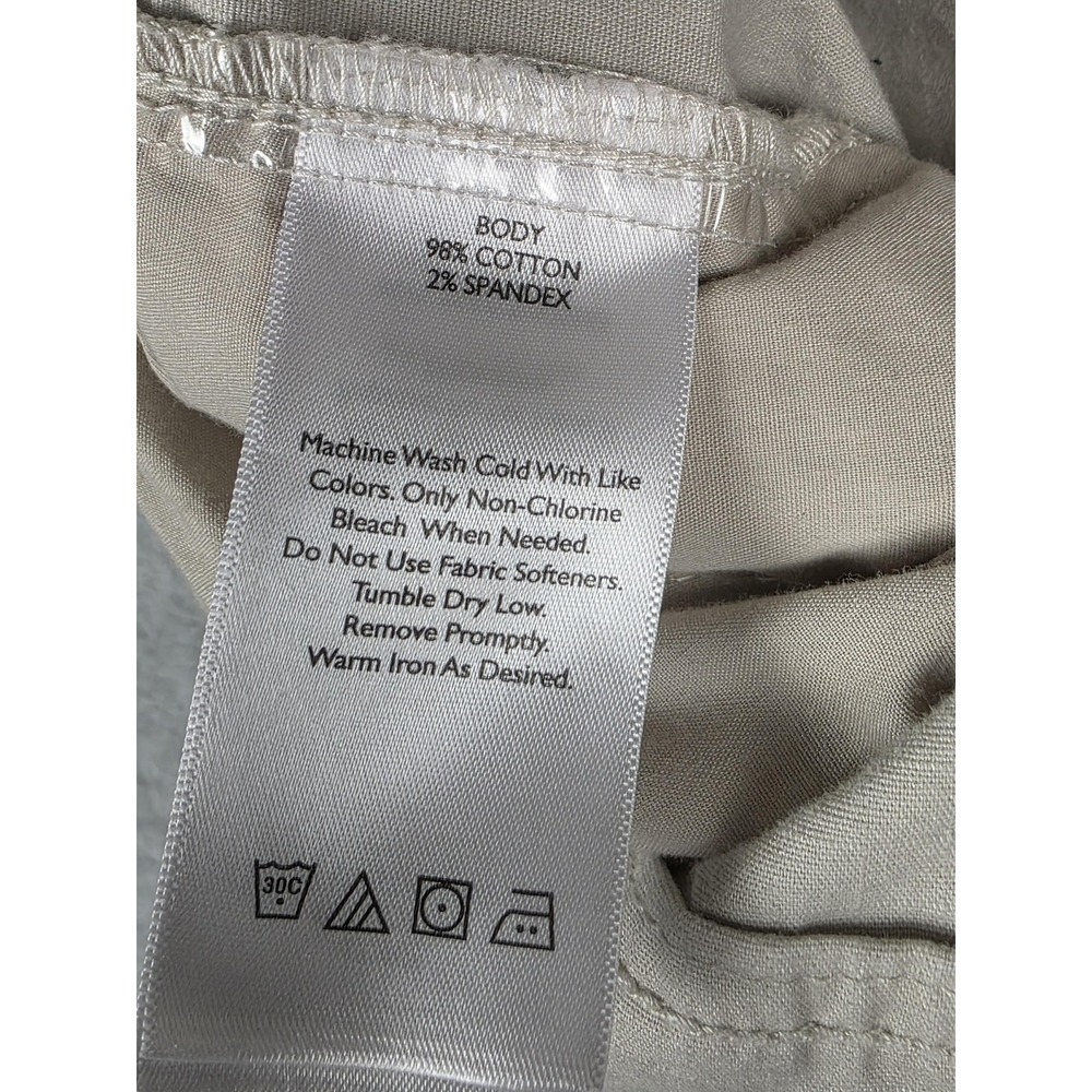 Eddie Bauer Pants Womens 8 Khaki Chino Straight Leg Stretch Ripstop Hiking - Picture 6 of 15
